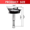 Mollom 3-1/8" (80mm) Forstner Drill Bit for Precise Woodworking with