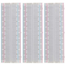 NA 3PCS Breadboard 830 Point sin soldadura Prototipo PCB Board Kit Protoboard MB-102