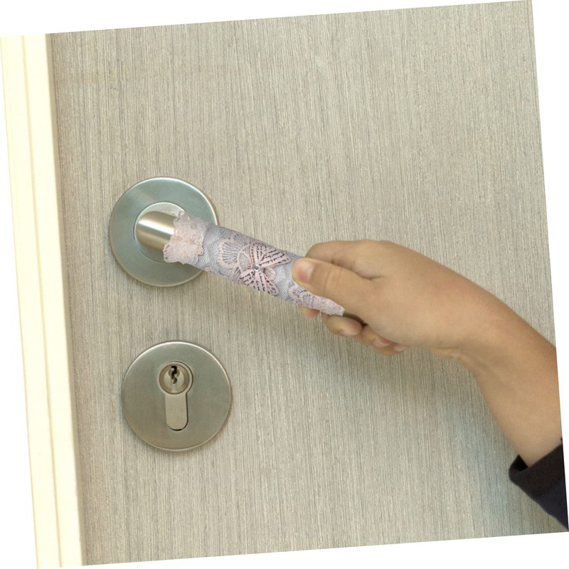 jojofuny 2pcs Refrigerator Handle Gloves Oven Handle Cover Lace Fridge