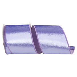 Reliant Ribbon Velvet Colors Plush Deluxe Backed Wired Edge Ribbon, Purple