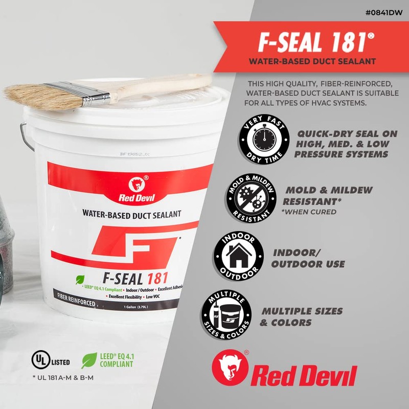 Red Devil 0846DX F Seal 181 Fiber Reinforced Water Based
