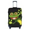 Travel Luggage Cover Suitcase Protector, Merry Green Frog Cute Animal