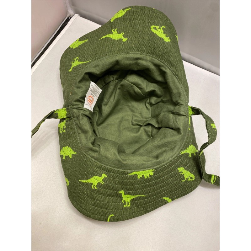 Wonder Nation Boys Sun Hat Bucket One Size Green Dino