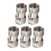 5PCS Plumbing Fittings Stainless Steel Female Thread Pipe Adapter Fittings