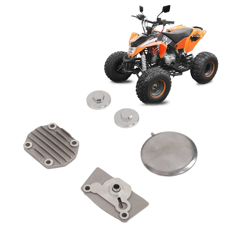 Leapiture Cylinder Head Cover Set 5pcs Aluminum Alloy Cylinder Head