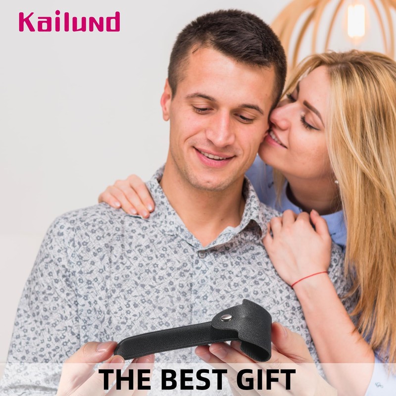 Kailund Razor Travel Case, PU Leather Safety Razor Case for