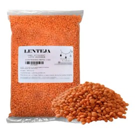 Lenteja Roja o naranja Pelada de Coccion Rapida 1 Kg