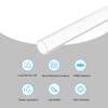 sourcing map sourcing map Acrylic Pipe Clear Rigid Round Tube