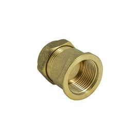 hep® 22mm Compression by 3/4" BSP Brass Female Iron Coupler Straight Adaptors 22mm x 3/4" Female (Pack of 1)