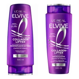 Shampoo L'oréal Elvive Collagen Engrosador Pack 2 Piezas