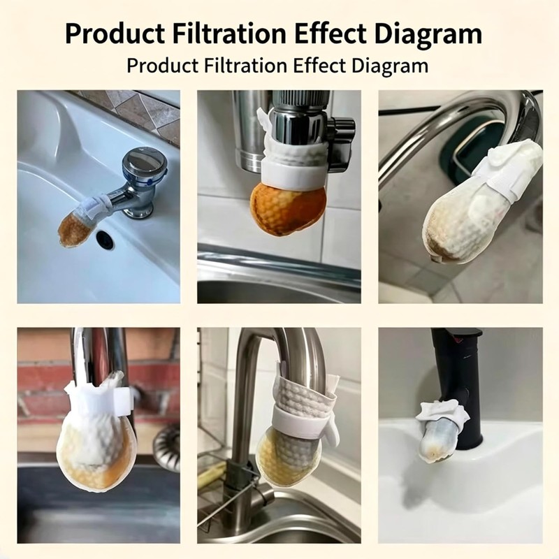 Water Faucet Filter Cotton Bag,Disposable Tap Water Filter Bags for