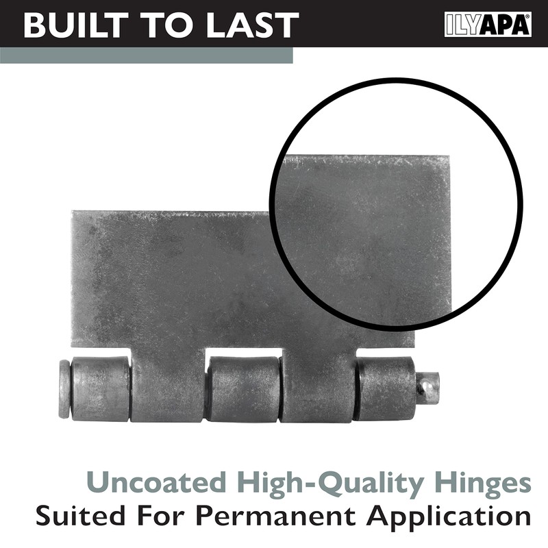Ilyapa 2 Pack 4x4 Gate Hinges Heavy Duty Butt Hinge