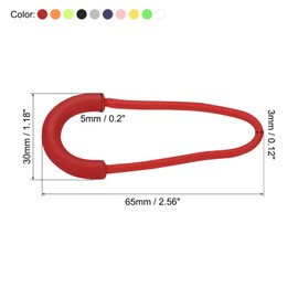 PATIKIL Zipper Pulls Replacement, 20 Pack Extension Cord Handle Plastic U-Shape Tab Tag Extender for Luggage Backpacks, Jackets, Handbags 10 Colors