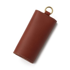 IL BISONTE Key Case, Leather, Genuine Leather, Cowhide Leather, Women's, Men's, Unisex, orange