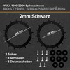 ROBO CLAWS Spikes for MAMMOTION YUKA 1000/1500/2000/3000 - Black Anodised
