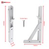 Highdecora Folding Shelf Brackets, 2 Pcs Heavy Duty Foldable Shelf