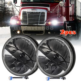 uspaits888 Pair Fit Freightliner Century Class 1996-2011 7'' Inch LED Headlights HI/LO Beam