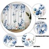 MYYJYY Blue Eucalyptus Leaves Shower Curtain for Bathroom 70" W