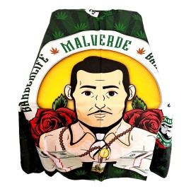 Capa Cubridor Barbero Peluquero Santo Malverde Color Verde oscuro