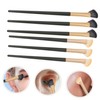Mikinona 6 Pcs Eyeliner Cosmetics Eyeshadow Detail Brush Angled Makeup