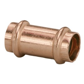 VIEGA 78177 Propress Zero Lead Copper Coupling without Stop 3/4" Press x Press (3-Pack)