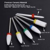 ASNOMY 2.35mm Ceramic Nail Drill Bits Set, Pro Coarse Medium