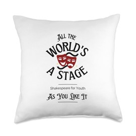 HMB Designs As You Like It Shakespeare for Youth Throw Pillow, 18x18, Multicolor