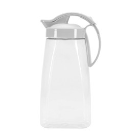 High Heat Resistant One-touch Airtight Pitcher 2.3QT (74oz) for Water, Coffee, Tea, & Other Hot or Cold Beverages | Leak Proof & Space Saving, Dishwasher Safe | Made in Japan