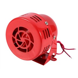 Siren Fire Brigade 12 V 110 dB Motorised Alarm Air Alarm Siren 12 V Electric Car Truck Motorcycle Driven Air Attack Siren Horn Alarm Loud 50s Red