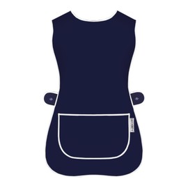 LINEN CLOSET Womens Tabards with Pockets for Men Ladies Cleaning Catering Chef Kitchen Aprons Unisex Hygea Tabard Apron Work Tabards