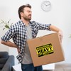 4x6inch Larger Caution Heavy Shipping Stickers 100pcs Yellow Heavy Lift