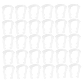 GANAZONO 200pcs Oil Pipe Buckle Hose Stainless Steel c Clamps Tubing Spring Clips One-line Clip Fixed Metal Clamp Transmission Line Clips Brake Tubing Clamp Small Clamps Plastic White