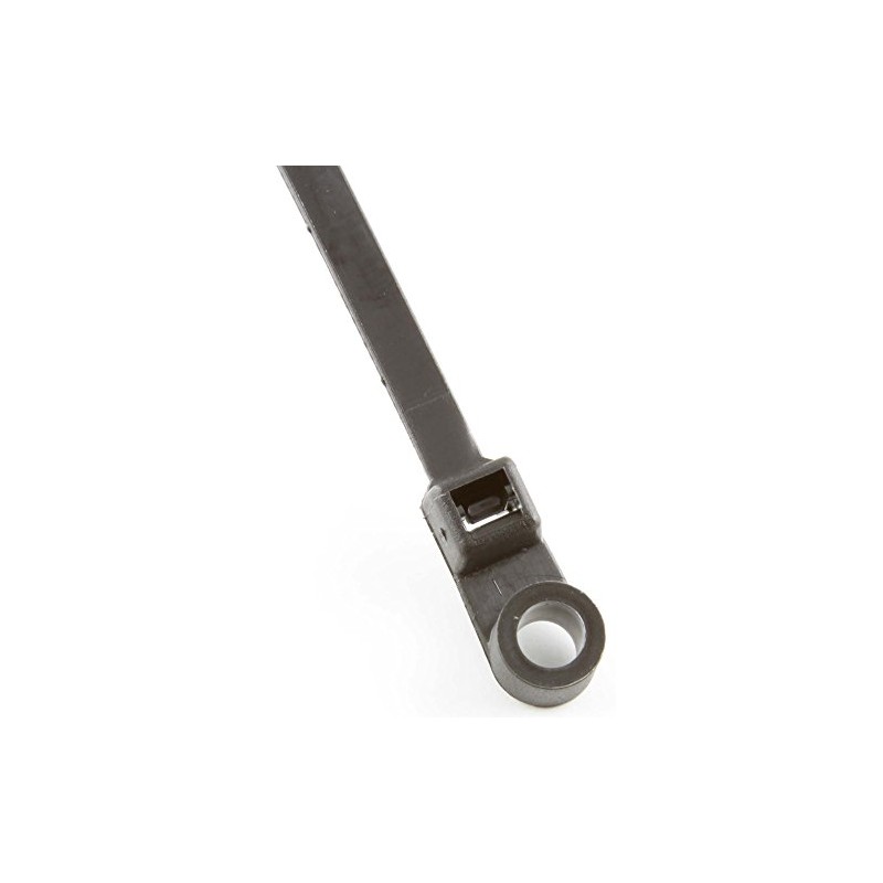 Screw Mount 8", 50 lb. UV Black Cable Ties -
