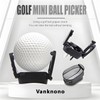 Vanknono 6 Pcs Golf Ball Pick Up Retriever Grabber, Foldable