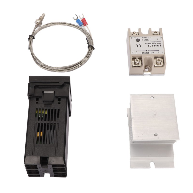 4PCS Digital PID Thermostat Quick Response Temperature Controller with Thermocouple