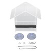 Window Bird Feeder Transparent Large Space Bird Feeder House with