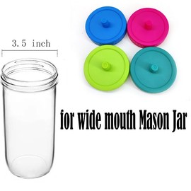 8 Pack Mason Jar Fermentation Pickle Pipes - Airlock Fermentation Lids Fermenter Caps for Wide Mouth Mason Jars （Jars Not Included）(8 Lids with Airlock)