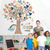Classroom Tree Bulletin Board Decorations Boho Heart Tree Paper Cutouts