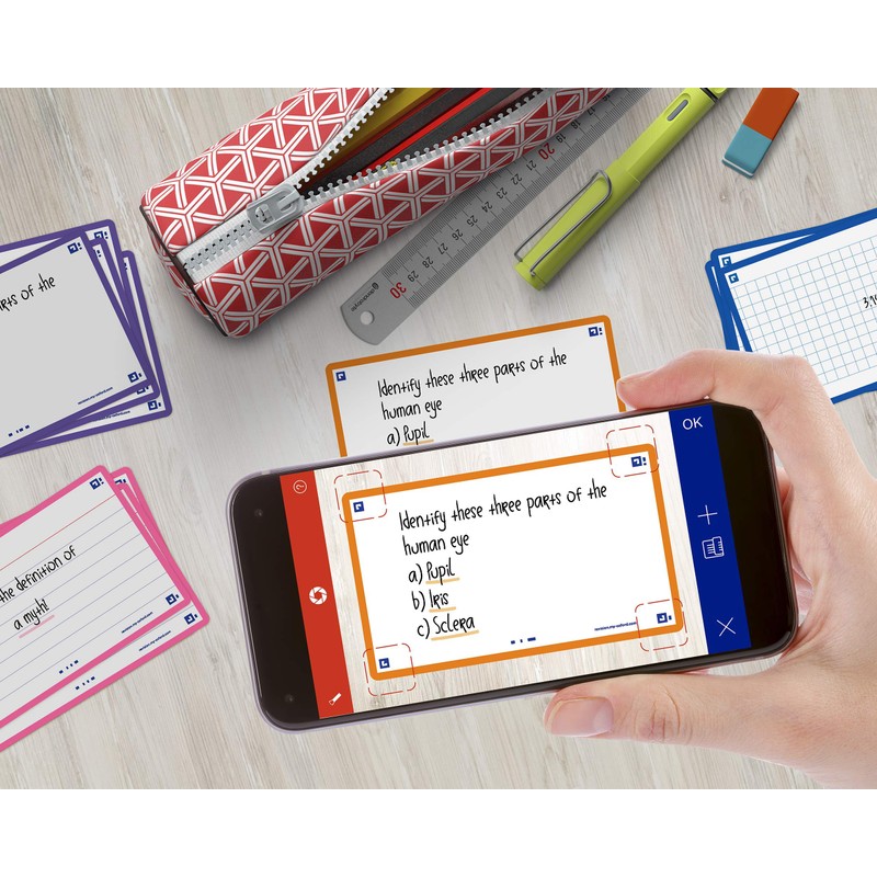 Oxford Flash 2.0 Index Cards A7, Flashcards, 75 x 125