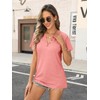 TICTICMIMI Women's V Neck Short Sleeve Tops Summer Casual Cute