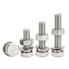 Stainless Steel M4 Hex Bolt Full Thread Hex Screw Bolt