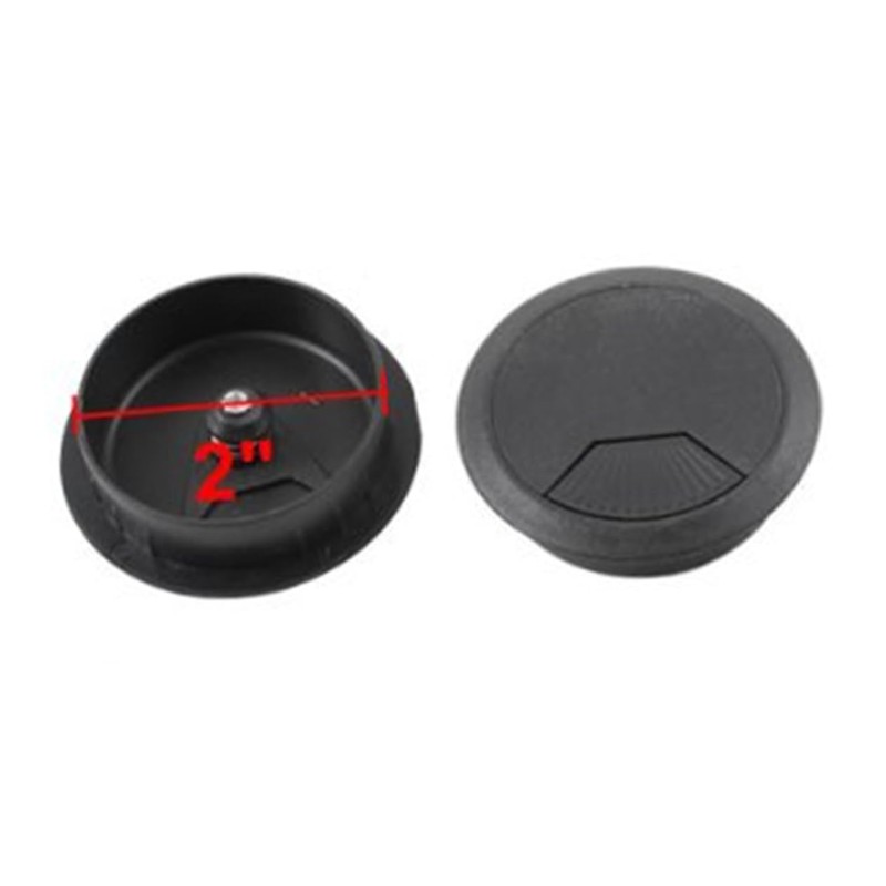 VILLFUL Mm Black Desk Grommet Cable Cover for Desk Hole