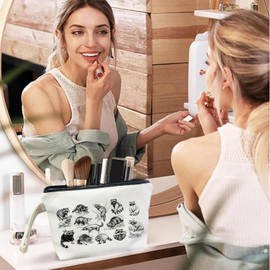 SQQCMM Racoon Gifts Cosmetic Bags - Western Stuff Raccoon Gifts for Women Friend