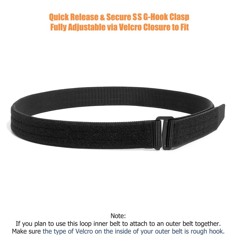 TACNEX EDC/Inner Belt Loop Liner Tactical Simple Stiff Nylon Duty/Range/Gun