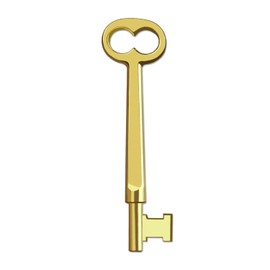 Haz·quls (KY-30) Solid Zinc Architectural Skeleton Key with Double Notched Bit (1 Pcs)