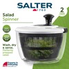 Salter BW12003EU7 Salad Spinner – 3.5 Litre, Wash, Dry, Serve,