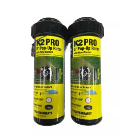 K-Rain K2 Pro 5" Sprinkler Pop-Up Rotor with Flow Control, (2 PACK)
