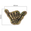 Multicam Camo IRR Morale Patch Skeleton Hand Sign Shaka Military