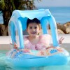 Flotadores Salvavidas Inflable Infantil Con Techo Para Bebé