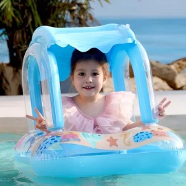Flotadores Salvavidas Inflable Infantil Con Techo Para Bebé                                                                                           